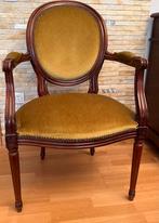 6 stoelen Louis XVI -stijl met geel fluweel, Antiek en Kunst, Ophalen