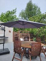 parasol met offset, Tuin en Terras, Ophalen, Kantelbaar, Zo goed als nieuw, Stokparasol