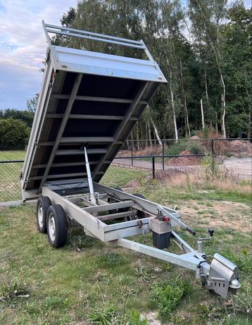 Aanhangwagen / remork dubbelas kipper beschikbaar voor biedingen