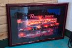 Vintage Rosie's Diner LED verlichte ingelijste poster., Verzamelen, Ophalen, Gebruikt, Reclamebord