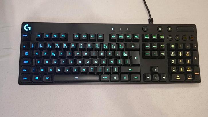 Clavier mécanique filaire Logitech G810, Informatique & Logiciels, Claviers, Comme neuf, Filaire, Enlèvement ou Envoi