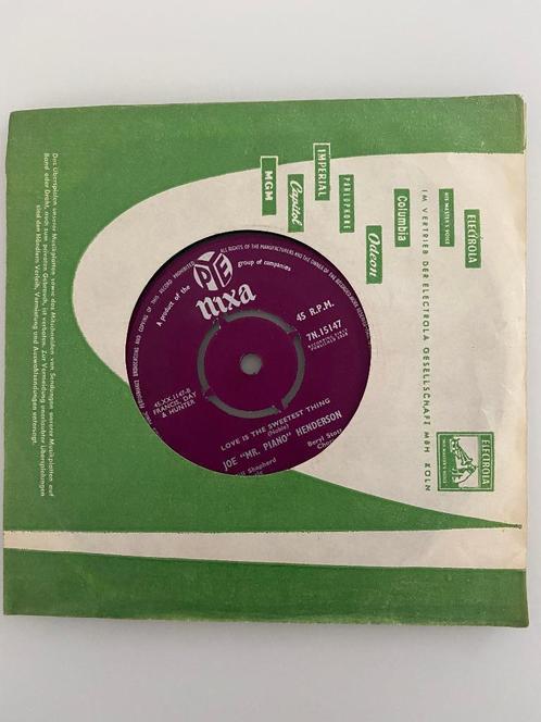 45 tours Joe M. Piano Henderson Trudie Love Is The Sweet 195, CD & DVD, Vinyles | Jazz & Blues, Utilisé, Jazz, 1940 à 1960, Autres formats