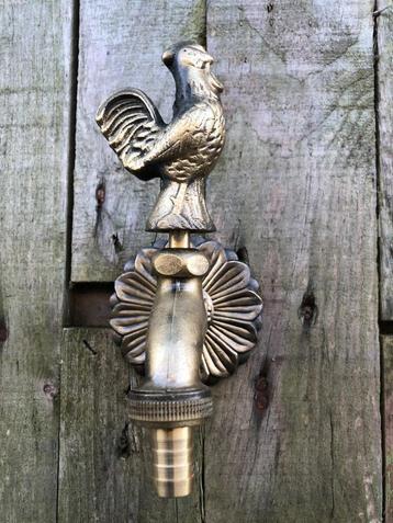 Waterkraan met mooie haan voor tuin fonteinen, messing. beschikbaar voor biedingen