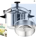 SEB grote braadpan met zeef 10 liter roestvrij staal, Overige materialen, Nieuw, Keramische plaat, Ophalen
