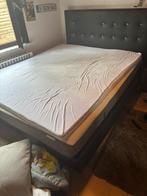 Boxspring 160x200, Huis en Inrichting, Slaapkamer | Boxsprings, Ophalen, Gebruikt, Tweepersoons, Zwart