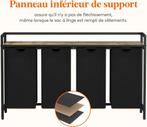 Panier à linge 4 pièces 168 l LIVRAISON GRATUITE, Envoi, Neuf, Noir, Autres types