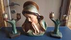 Vintage religieus buste met kandelaars, Antiek en Kunst, Ophalen