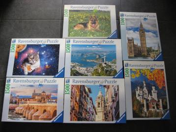 Puzzels Ravensburger 1500 stuks  beschikbaar voor biedingen