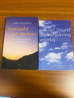 2 boeken van Jan Geurtz: Verslaafd aan denken & De verslavin, Ophalen of Verzenden