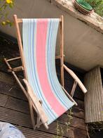 Transat vintage, Jardin & Terrasse, Chaises longues, Bois, Utilisé, Pliant