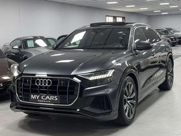 Audi Q8 50 TDi 286 CV Quattro S-Line Daytona Pano Full Opt beschikbaar voor biedingen