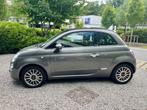 Fiat 500 cabrio 1.4, Auto's, Fiat, Euro 5, Zwart, Cabriolet, Leder
