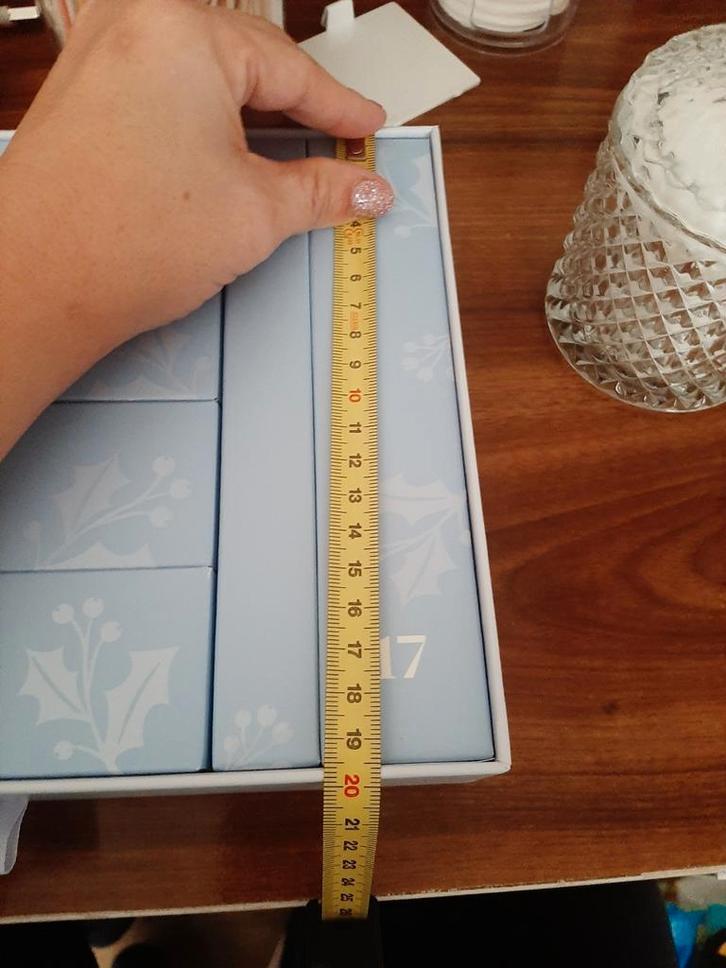 Adventskalender – lege doosjes – blauw (24 stuks), Diversen, Kerst, Ophalen of Verzenden