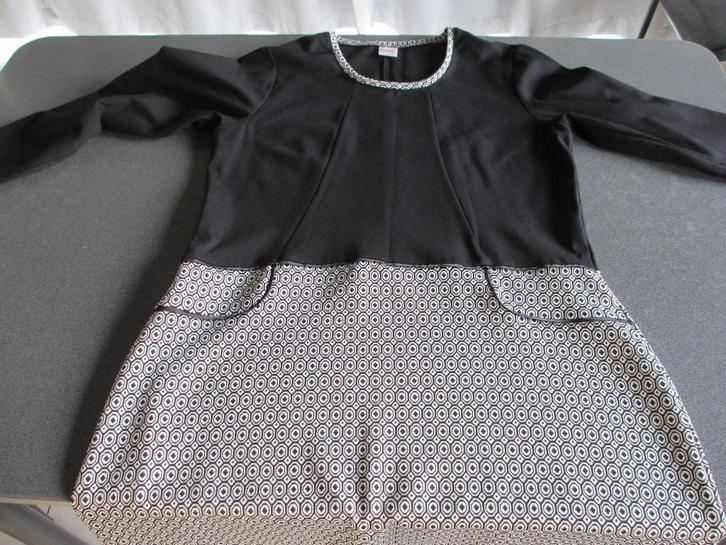zwart-wit dameskleedje, Kleding | Dames, Jurken, Zo goed als nieuw, Zwart, Ophalen