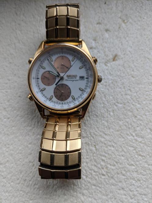 Seiko - Chronograph - 7T32-7B3A - perfecte staat, Handtassen en Accessoires, Horloges | Heren, Zo goed als nieuw, Polshorloge