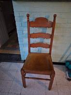 Eikenhouten stoelen - 6 stuks, Huis en Inrichting, Stoelen, Ophalen, Bruin, Zo goed als nieuw, Vijf, Zes of meer stoelen