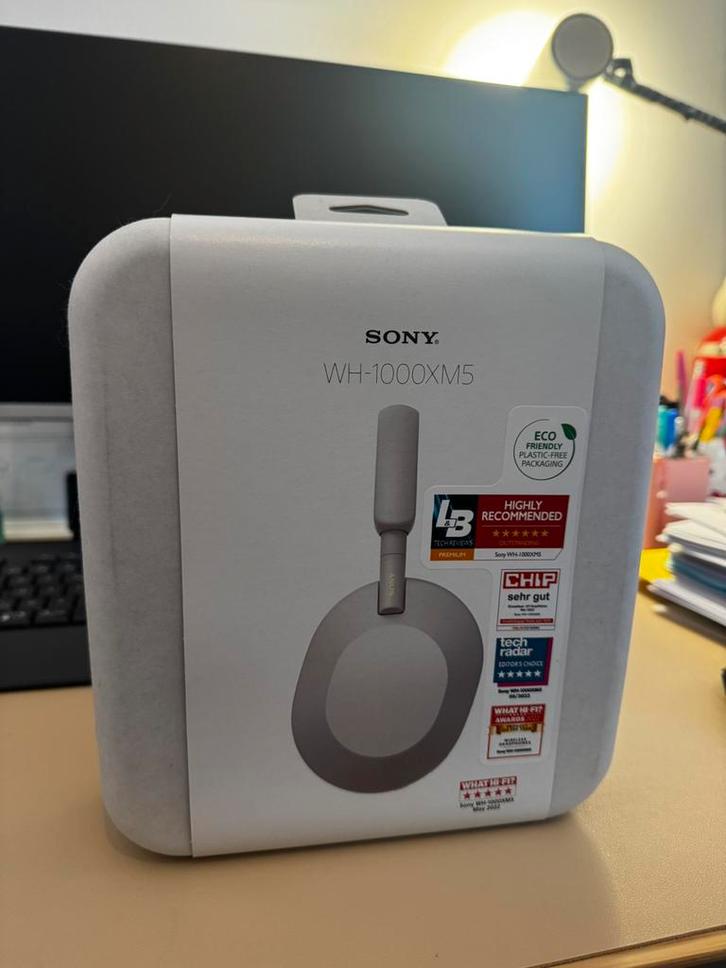 Sony WH-1000XM5, Audio, Tv en Foto, Hoofdtelefoons, Op oor (supra aural), Sony, Draadloos, Bluetooth, Ophalen