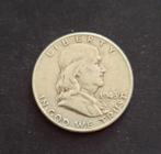 ½ dollar „Franklin Halve Dollar” 1948, Postzegels en Munten, Penningen en Medailles, Ophalen of Verzenden, Zilver