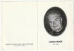 L. BOEY Bredene Oostende 1995 Politieagent Hoofdbrigadier, Envoi, Image pieuse