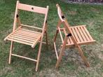 Stoelen, Tuin en Terras, Ophalen, Zo goed als nieuw, Hout, Inklapbaar