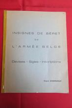 Brochure : Devises des Insignes de béret Belge, Enlèvement ou Envoi, Armée de terre, Livre ou Revue