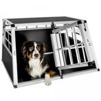 Autobench Aluminium Dubbeldeurs Auto Hondenbench 89x69x50 cm, Dieren en Toebehoren, Ophalen of Verzenden, Nieuw