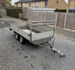 Aanhangwagen dubbelas 3m x 1m50, Ophalen, Zo goed als nieuw