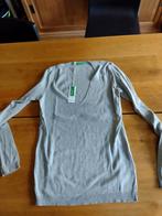 trui, United colors of Benetton,maat XL,eerder L, NIEUW, Ophalen of Verzenden, Nieuw, Maat 46/48 (XL) of groter, Grijs