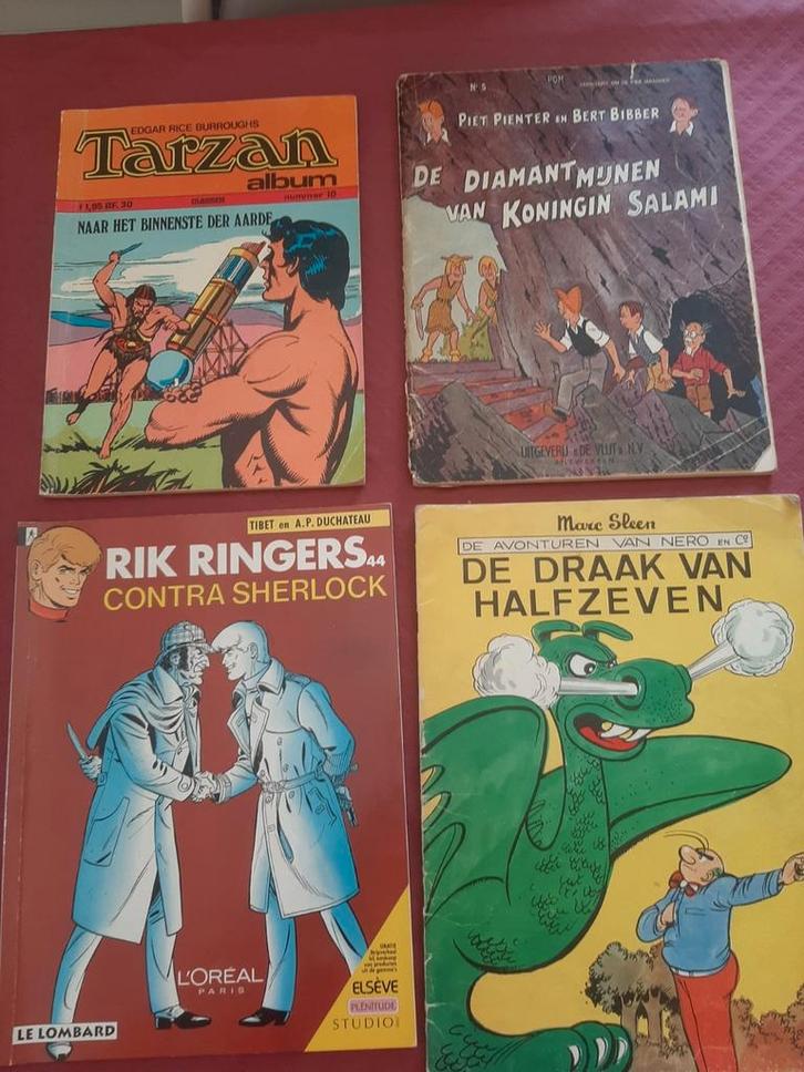 4 retro stripalbums–Tarzan, Nero, Piet Pienter & Rik Ringe, Boeken, Stripverhalen, Zo goed als nieuw, Ophalen of Verzenden
