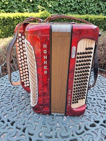 Knopaccordeon Hohner Amati IV B, Musique & Instruments, Accordéons, Avec bretelles, Enlèvement, Utilisé, Accordéon à boutons