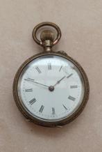 Zakhorloge, Handtassen en Accessoires, Horloges | Antiek, Zakhorloge, Onbekend, Zilver, Ophalen