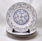 Boch La Louvière ● set van 4 borden ● 20 cm, Ophalen of Verzenden