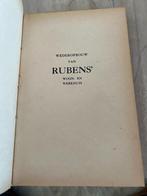 Wederopbouw van Rubens' woon- en werkhuis, Gelezen, Architectuur algemeen, Frederik Clijmans, Ophalen of Verzenden