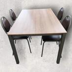 Keukentafel met 4 stoelen, Ophalen, Gebruikt, 100 tot 150 cm, 50 tot 100 cm