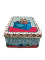 Boîte à couture en étain — fille avec machine à coudre, -, Utilisé, Autres types, -