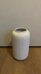 IKEA STILREN Vaas, wit, 22 cm (ceramic flower vase), Minder dan 50 cm, Wit, Ophalen, Aardewerk of Porselein