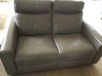 Lederen zetel 2 zit, Huis en Inrichting, Ophalen, Gebruikt, 150 tot 200 cm, Driepersoons