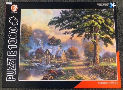 Puzzel - Hoa Xiang 1000 - Farm (N 88009), Hobby en Vrije tijd, Denksport en Puzzels, Gebruikt, Legpuzzel, 500 t/m 1500 stukjes