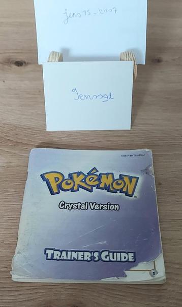 Pokémon crystal manual - gameboy 