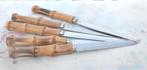 5 couteaux a steak manche bambou, Enlèvement ou Envoi, Comme neuf
