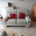 te koop lederen zetel 2zit en 1zit, Ophalen, Zo goed als nieuw