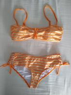 Bikini oranje/goud/wit, merk Pieces, maat M, Kleding | Dames, Badmode en Zwemkleding, Ophalen, Overige kleuren, Nieuw, Bikini