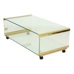 Italiaanse Glazen Salontafel Gallotti & Radice Design, Huis en Inrichting, Ophalen, Minder dan 50 cm, Gebruikt, 50 tot 100 cm
