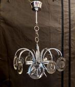 Vintage! Lustre "Oscar Torlasco", Italie 1970, Ophalen, Gebruikt, Glas