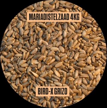 Mariadistelzaad 4kg Bird-X Grizo beschikbaar voor biedingen