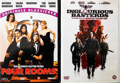 2 dvd four rooms en inglourious bastards, Cd's en Dvd's, Dvd's | Actie, Actie, Ophalen of Verzenden