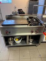 Cuisinière à gaz pour l'hôtellerie, Articles professionnels, Enlèvement ou Envoi, Utilisé, Cuisinière, Friteuse et Grils