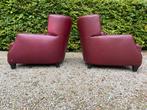 2 Natuzzi Zetels Amadeus Cocoon Fauteuils in Zadelleer., Huis en Inrichting, Zetels | Zetels, Ophalen