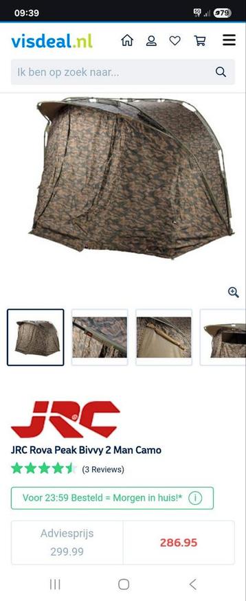 Bivvy jrc rova  beschikbaar voor biedingen