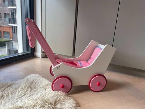 Houten poppenwagen (Haba), Kinderen en Baby's, Speelgoed | Houten speelgoed, Zo goed als nieuw, Overige typen, Ophalen